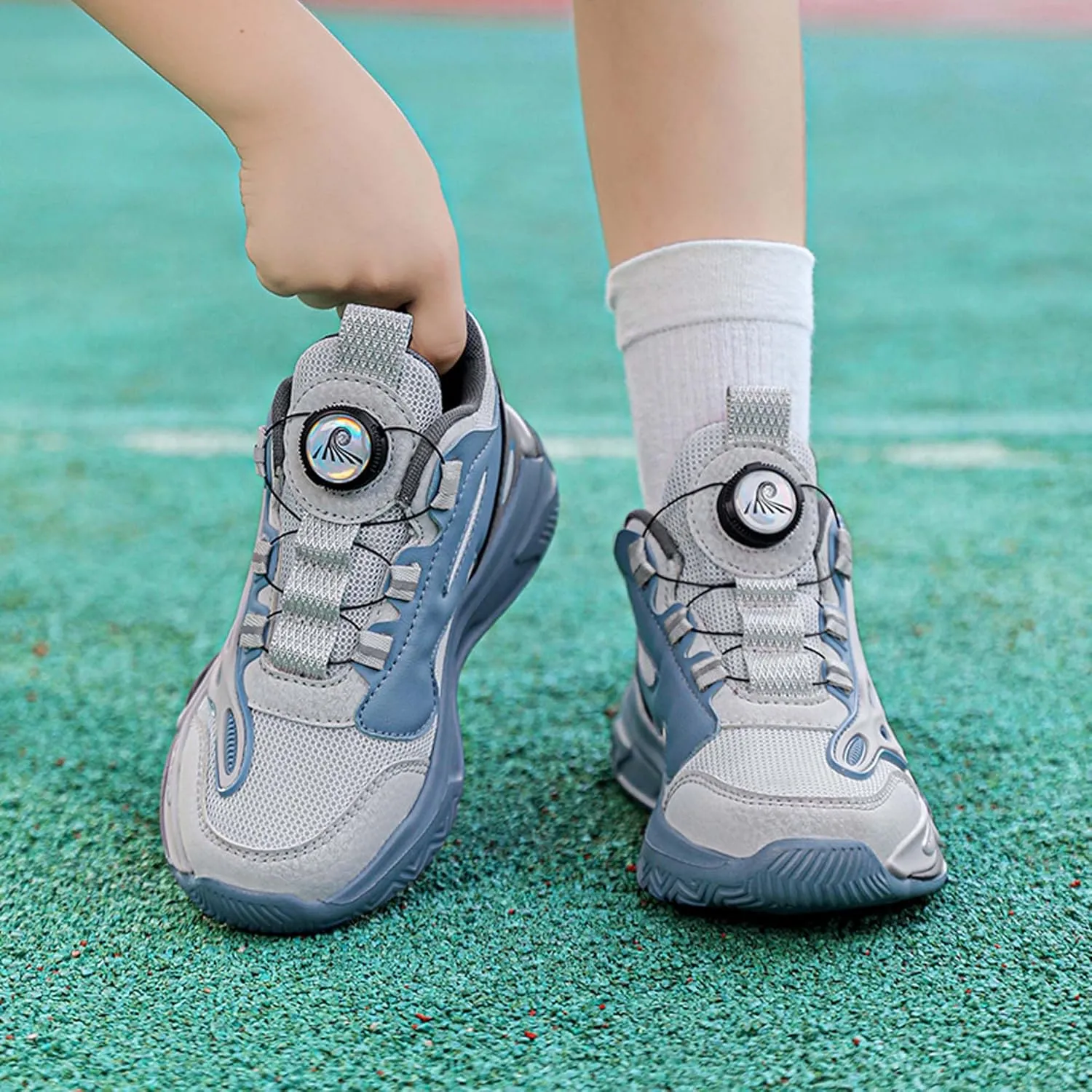 Children's Basketball Shoes - Boys Girls Fashion Sports Shoes - Breathable Anti-Slip Indoor Training Running Shoes Teenagers Outdoor Walking Sports Basketball Shoes