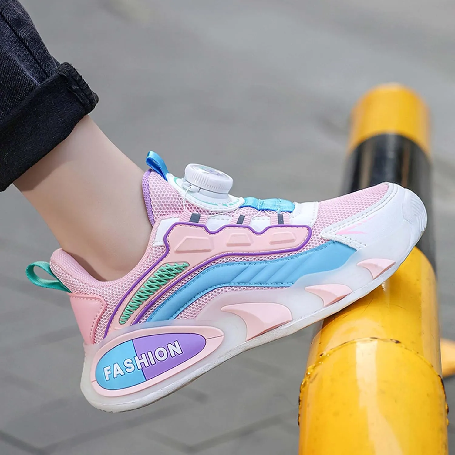 Children's Basketball Shoes Mesh Casual Sneakers Comfortable Breathable Running Shoes Outdoor Non-Slip