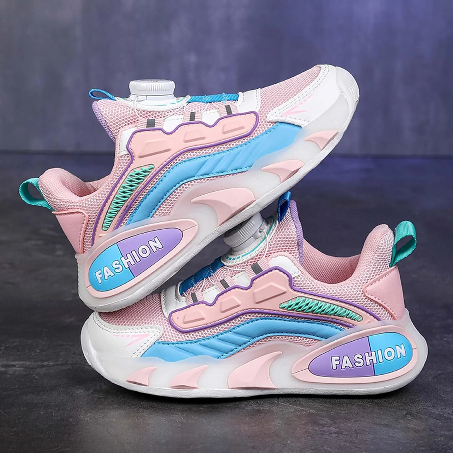 Children's Basketball Shoes Mesh Casual Sneakers Comfortable Breathable Running Shoes Outdoor Non-Slip