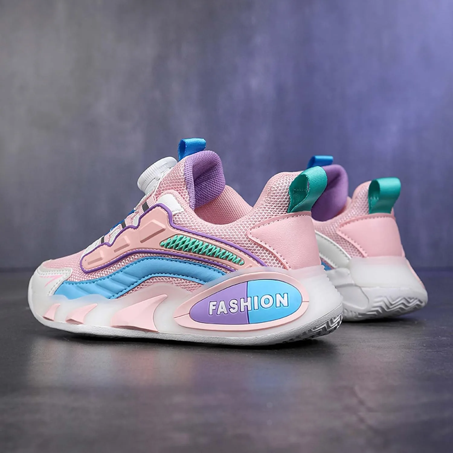 Children's Basketball Shoes Mesh Casual Sneakers Comfortable Breathable Running Shoes Outdoor Non-Slip