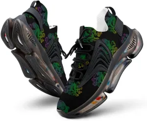 Colorful Octopus Walking Shoes for Men Lightweight Tennis Fashion Elastic Sports Shoes Cushion Basketball Shoes