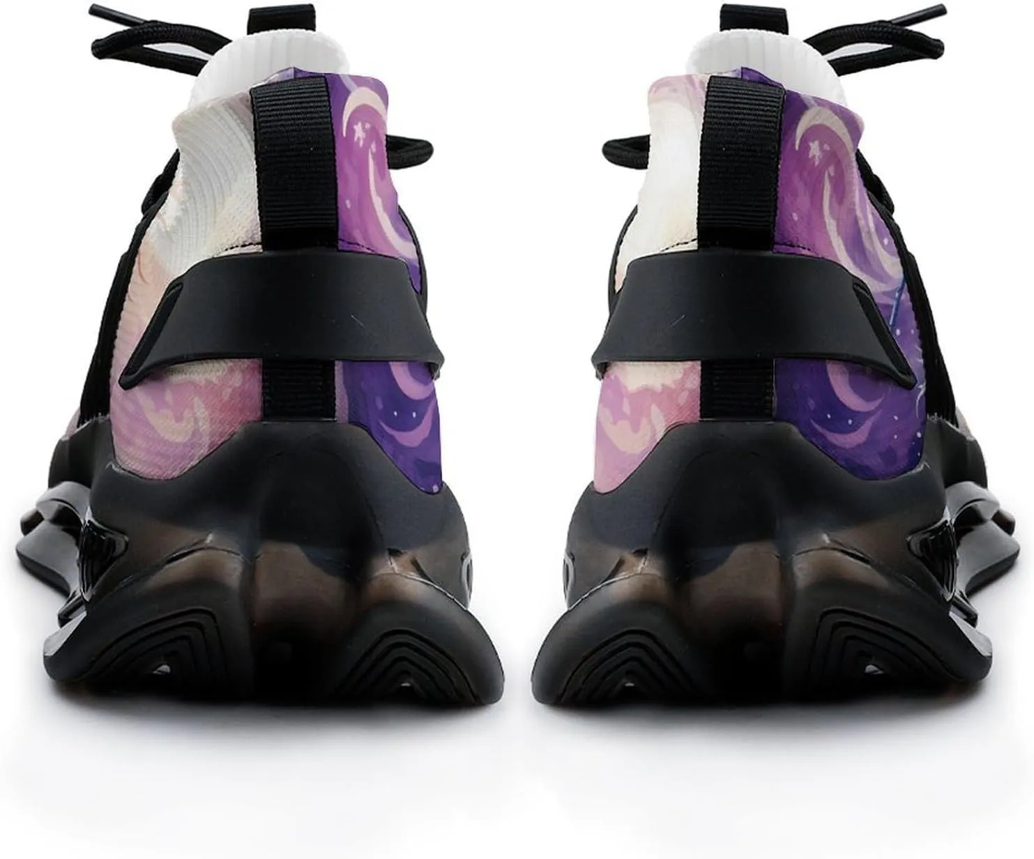 Colourful Unicorrn on Ocean in Night Walking Shoes for Men Lightweight Tennis Fashion Elastic Sports Shoes Cushion Basketball Shoes