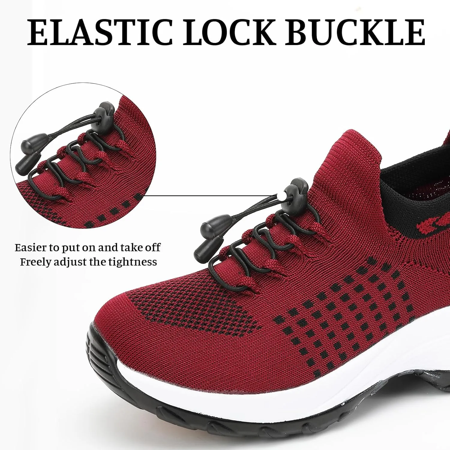 Comfort Wear Orthowear Shoes for Women Men Orthopedic Cushion Shoes Anti-Slip Air Nurse Shoe Breathable Mesh Fashion Sneakers for Women Adjustable Elastic Strap Trainers Plantar Fasciitis Unisex