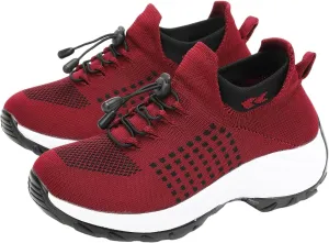 Comfort Wear Orthowear Shoes for Women Men Orthopedic Cushion Shoes Anti-Slip Air Nurse Shoe Breathable Mesh Fashion Sneakers for Women Adjustable Elastic Strap Trainers Plantar Fasciitis Unisex