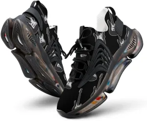 Cool Bass Guitar Walking Shoes for Men Lightweight Tennis Fashion Elastic Sports Shoes Cushion Basketball Shoes