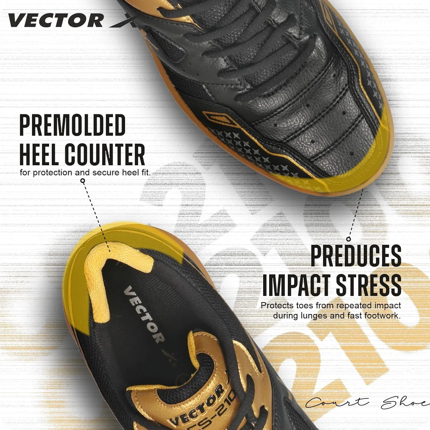 CS-2100 Court Shoes for Boys & Girls