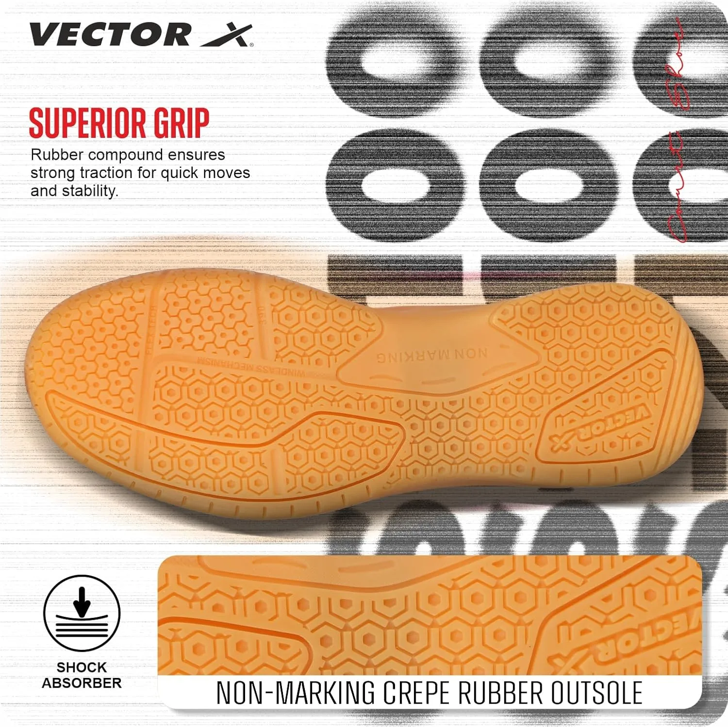 CS-2100 Court Shoes for Boys & Girls