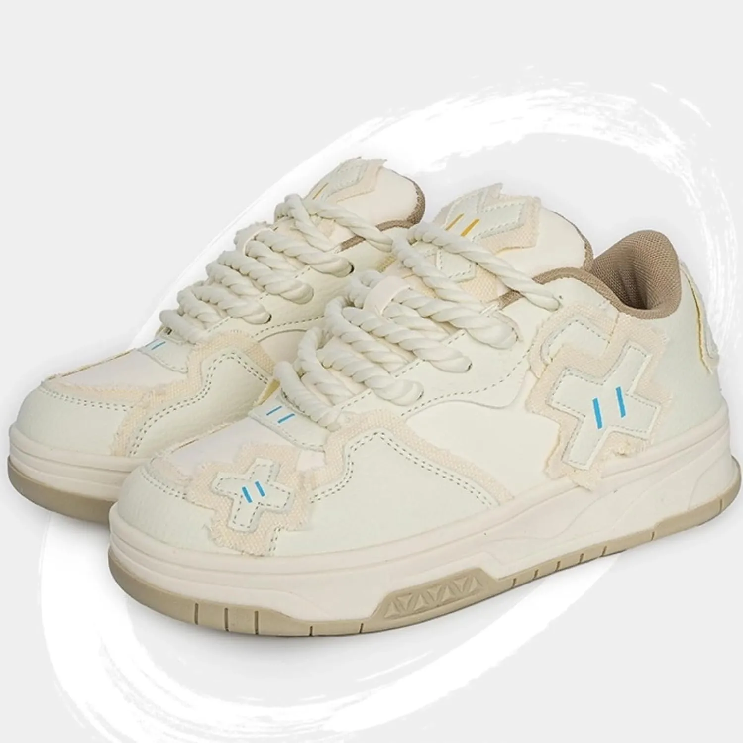 Cute Y2K Cotton Candy Chunky Sneakers for Women and Girls Retro Platform Causal Walking Shoes Thick Sole for Travel