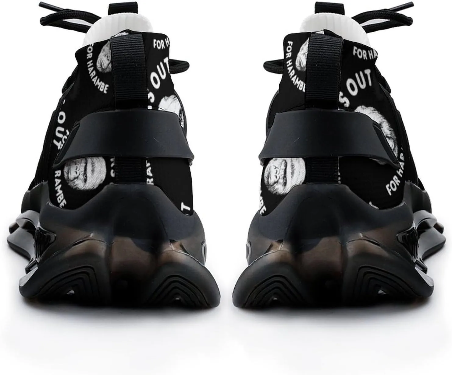 Dicks Out for Harambe Walking Shoes for Men Lightweight Tennis Fashion Elastic Sports Shoes Cushion Basketball Shoes