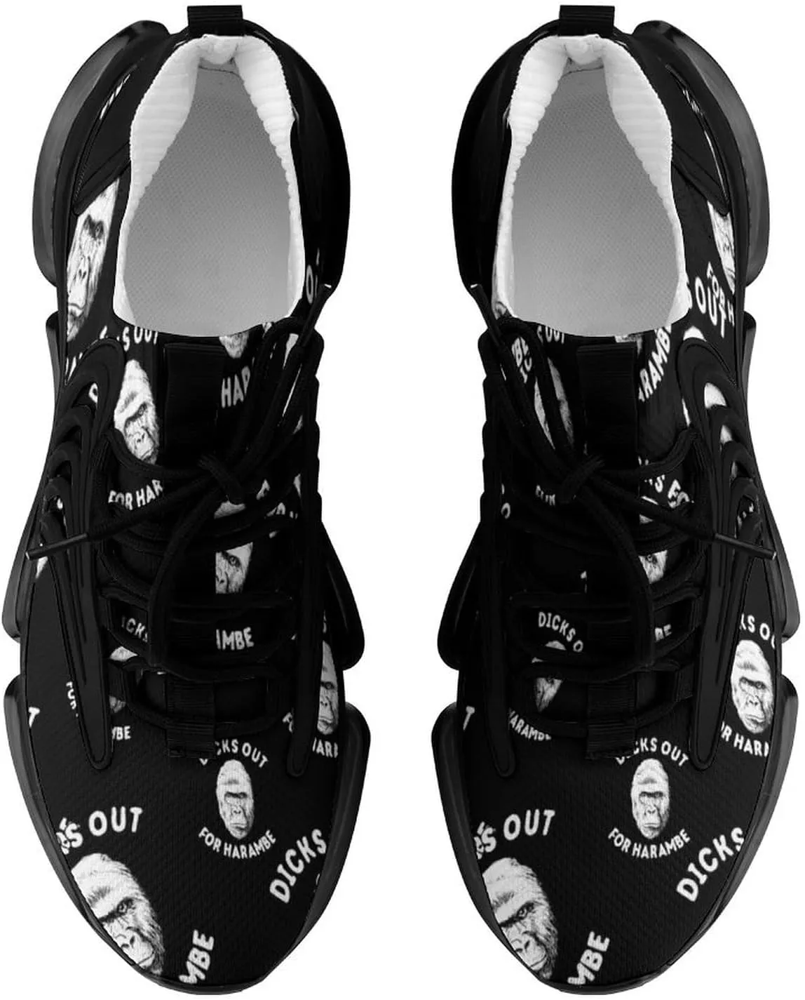 Dicks Out for Harambe Walking Shoes for Men Lightweight Tennis Fashion Elastic Sports Shoes Cushion Basketball Shoes