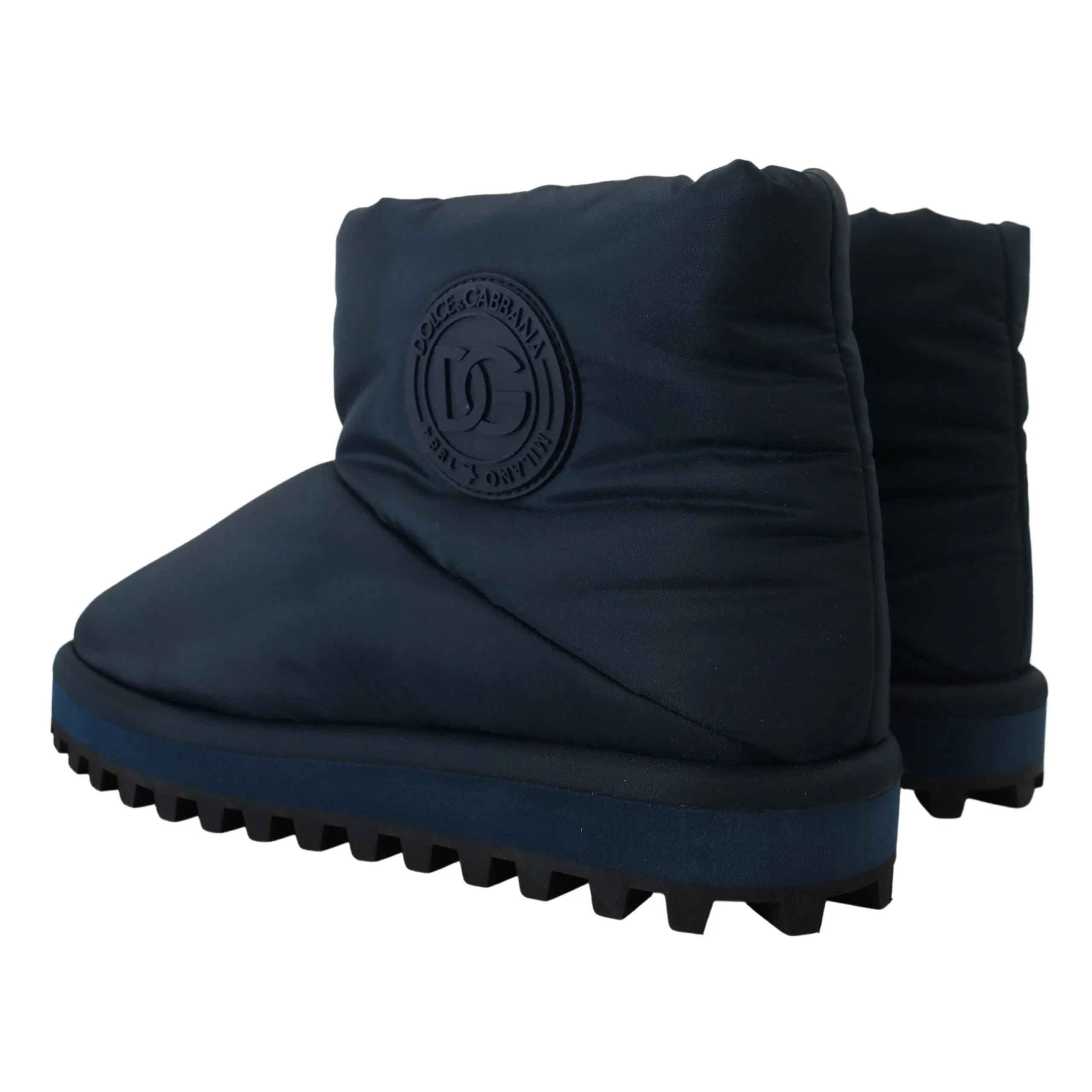 Dolce & Gabbana Elegant Ankle Height Blue Boots for Sophisticated Style
