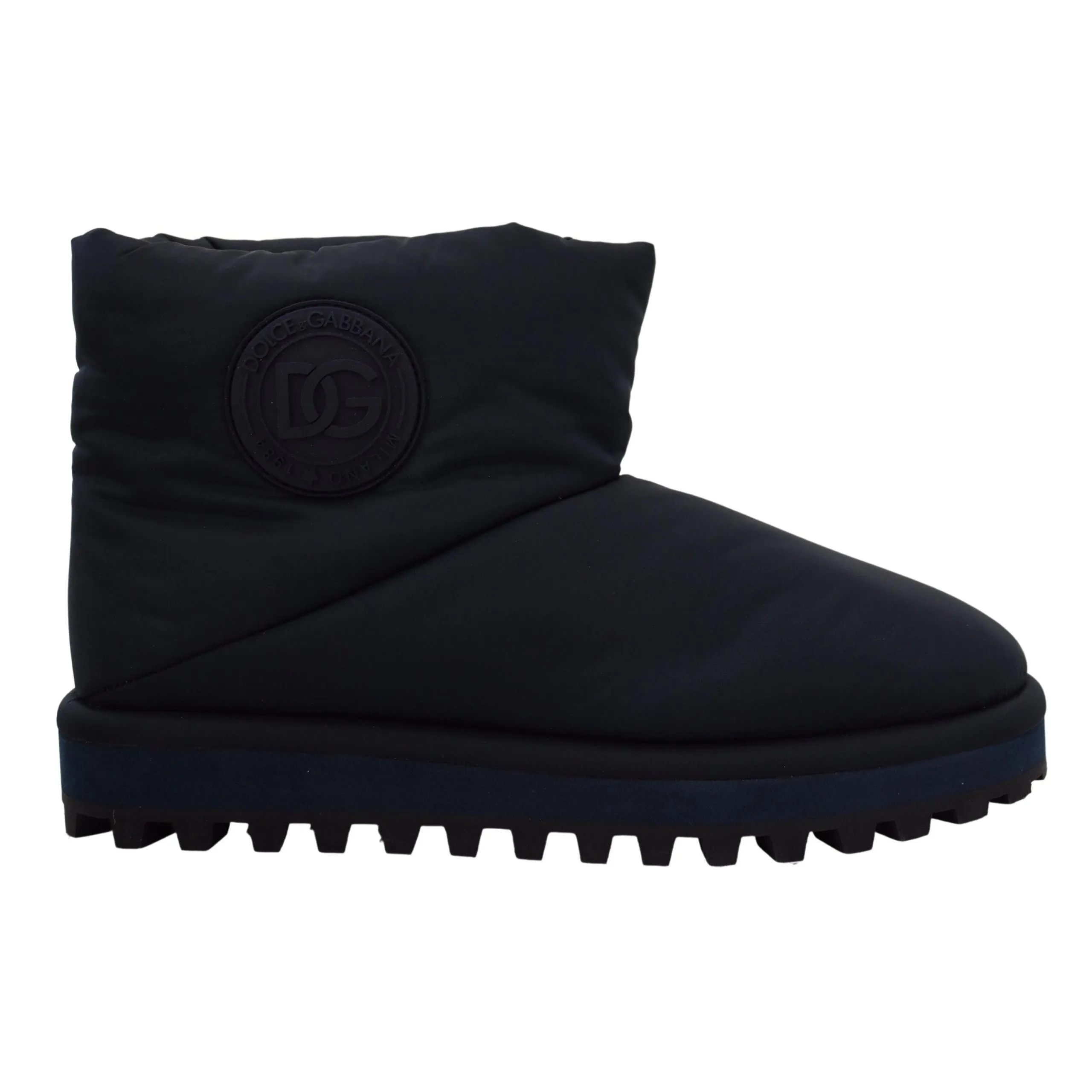 Dolce & Gabbana Elegant Ankle Height Blue Boots for Sophisticated Style