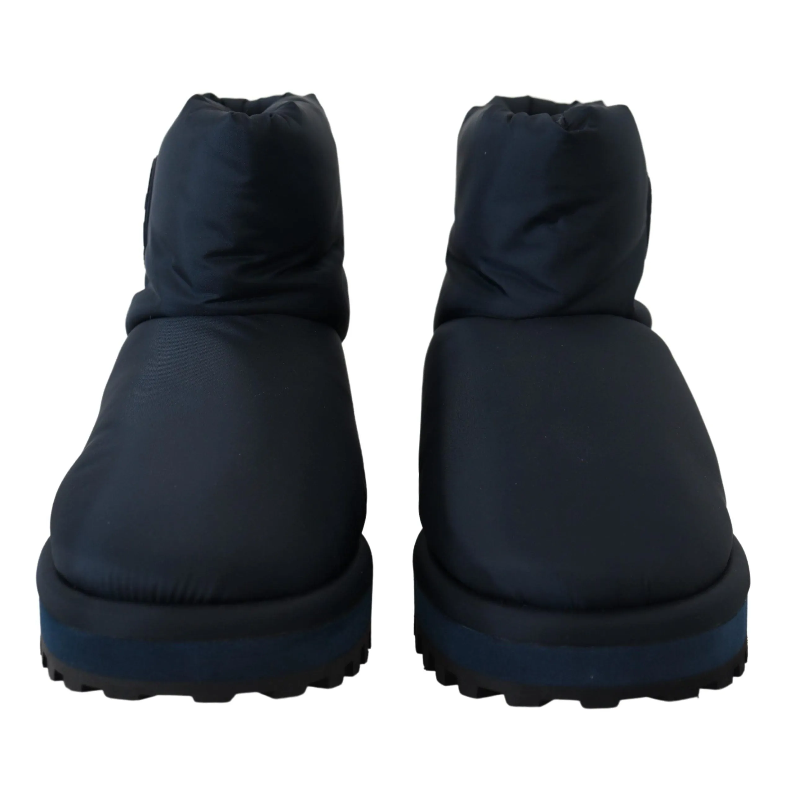 Dolce & Gabbana Elegant Ankle Height Blue Boots for Sophisticated Style