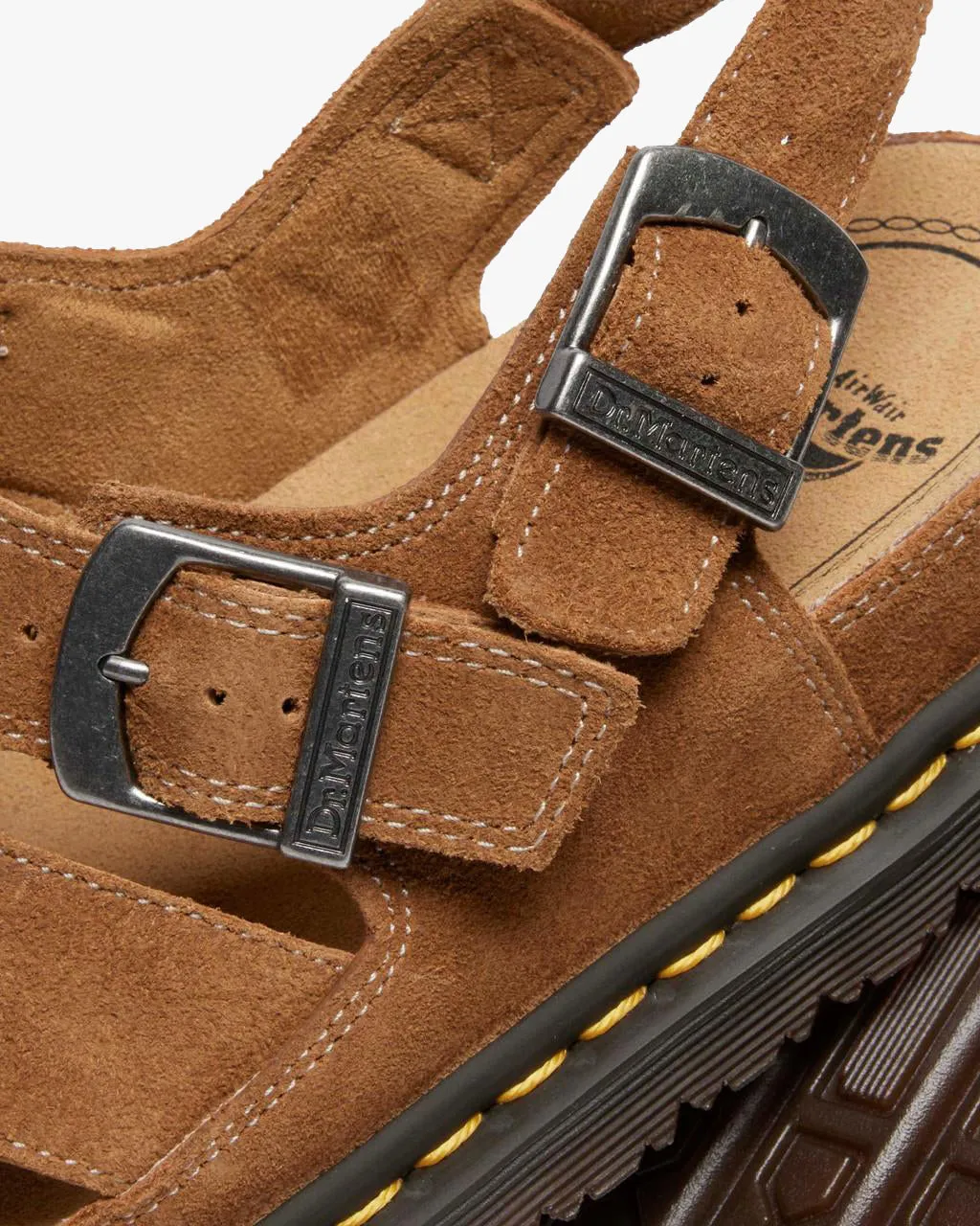 Dr Martens Archive Plush Suede Fisherman Sandals - Natural Tan