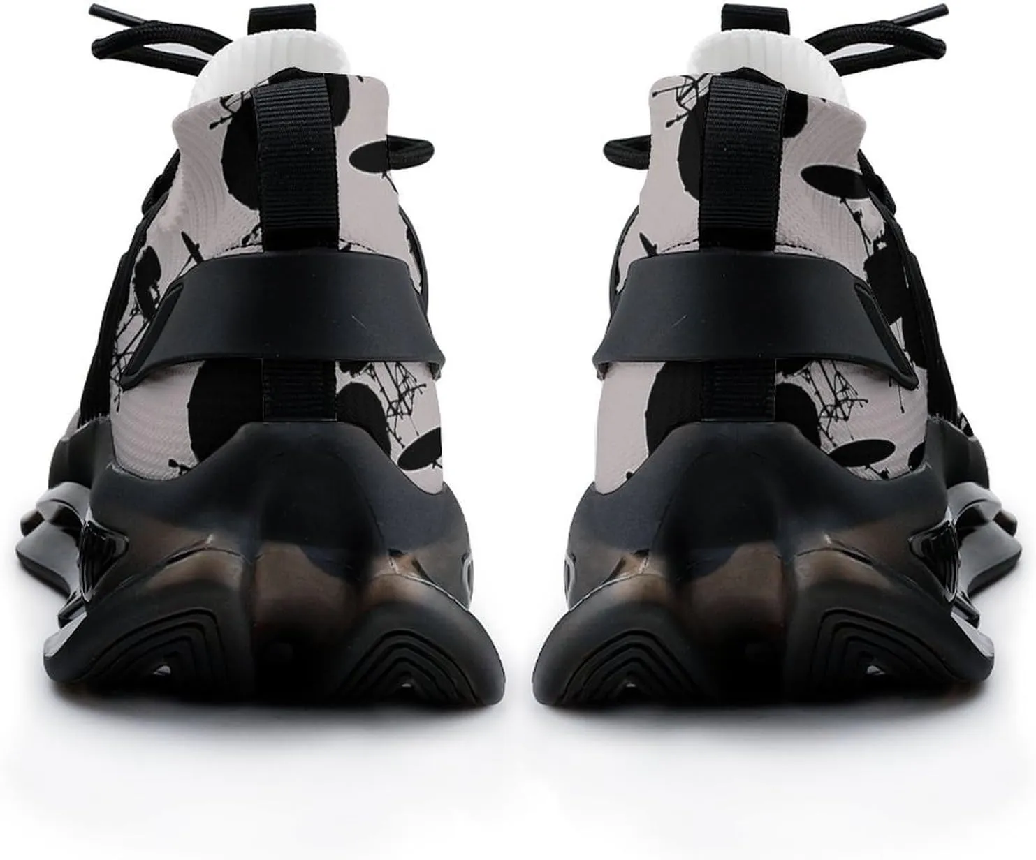 Drumms Drummer Walking Shoes for Men Lightweight Tennis Fashion Elastic Sports Shoes Cushion Basketball Shoes