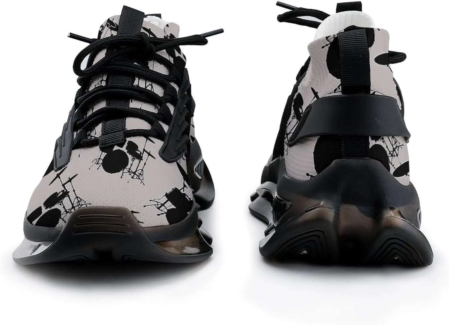 Drumms Drummer Walking Shoes for Men Lightweight Tennis Fashion Elastic Sports Shoes Cushion Basketball Shoes