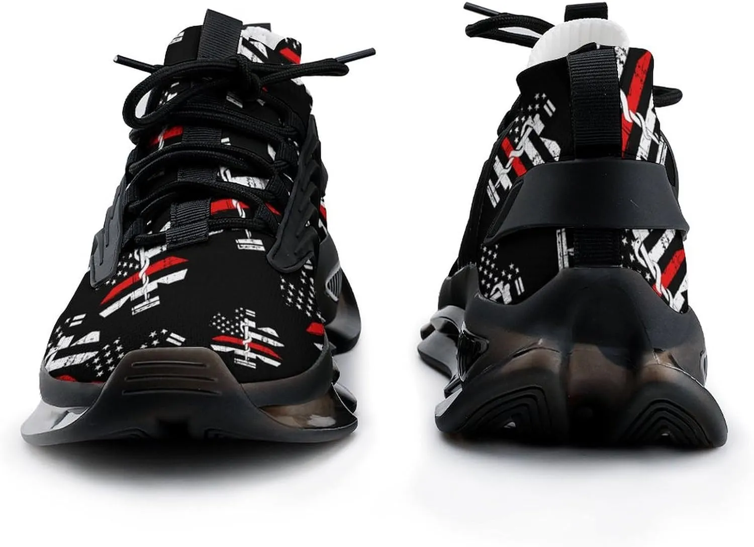 EMS Star of Life Walking Shoes for Men Lightweight Tennis Fashion Elastic Sports Shoes Cushion Basketball Shoes