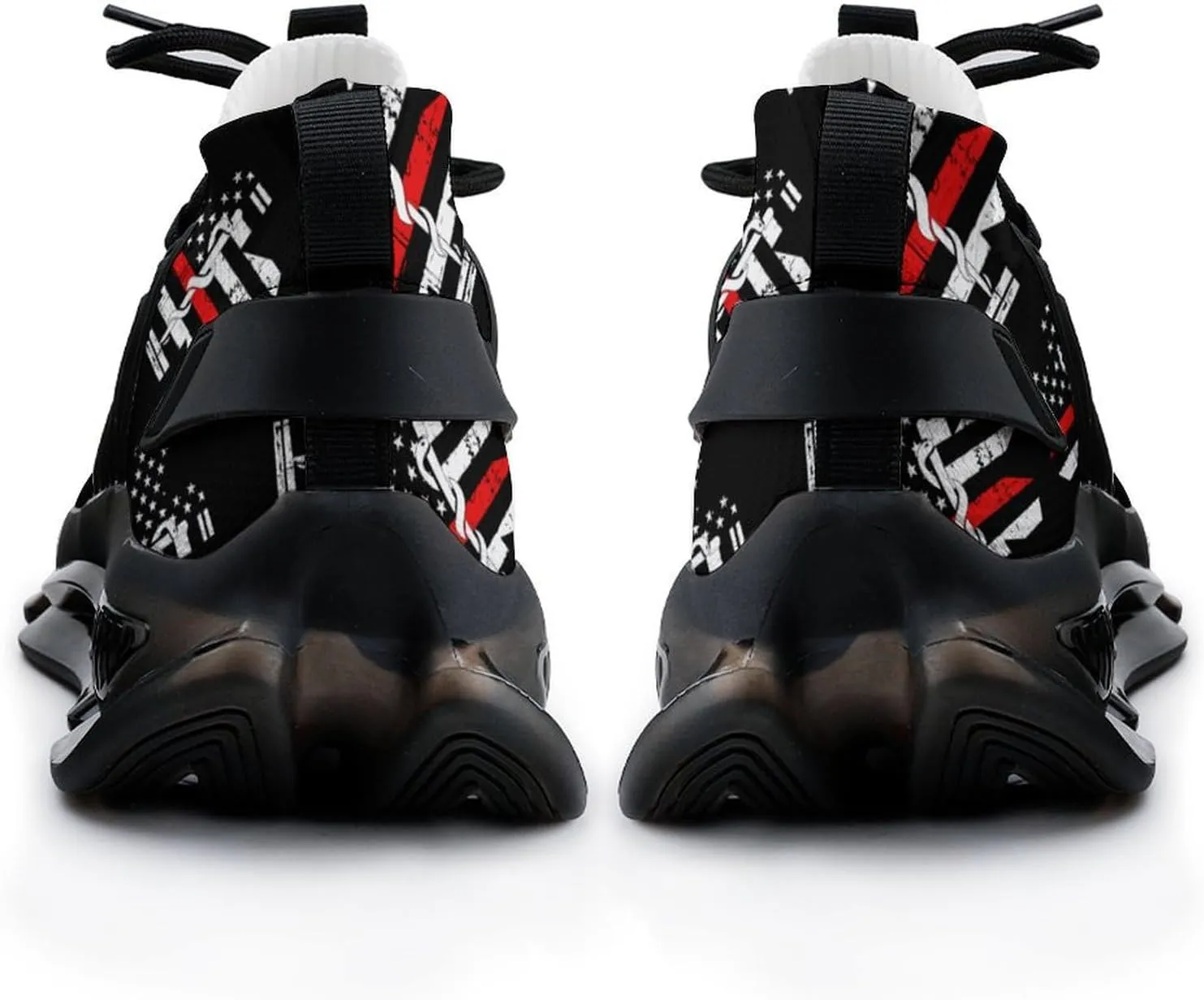 EMS Star of Life Walking Shoes for Men Lightweight Tennis Fashion Elastic Sports Shoes Cushion Basketball Shoes