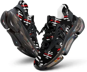 EMS Star of Life Walking Shoes for Men Lightweight Tennis Fashion Elastic Sports Shoes Cushion Basketball Shoes