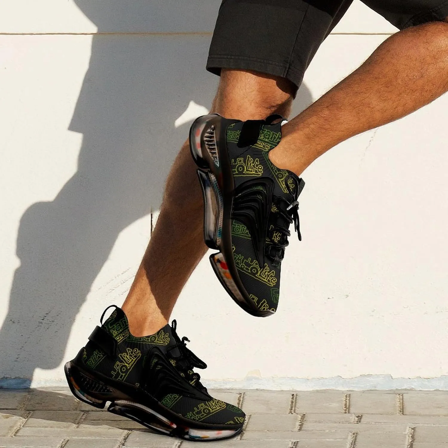 Farm Life Tractpr Walking Shoes for Men Lightweight Tennis Fashion Elastic Sports Shoes Cushion Basketball Shoes