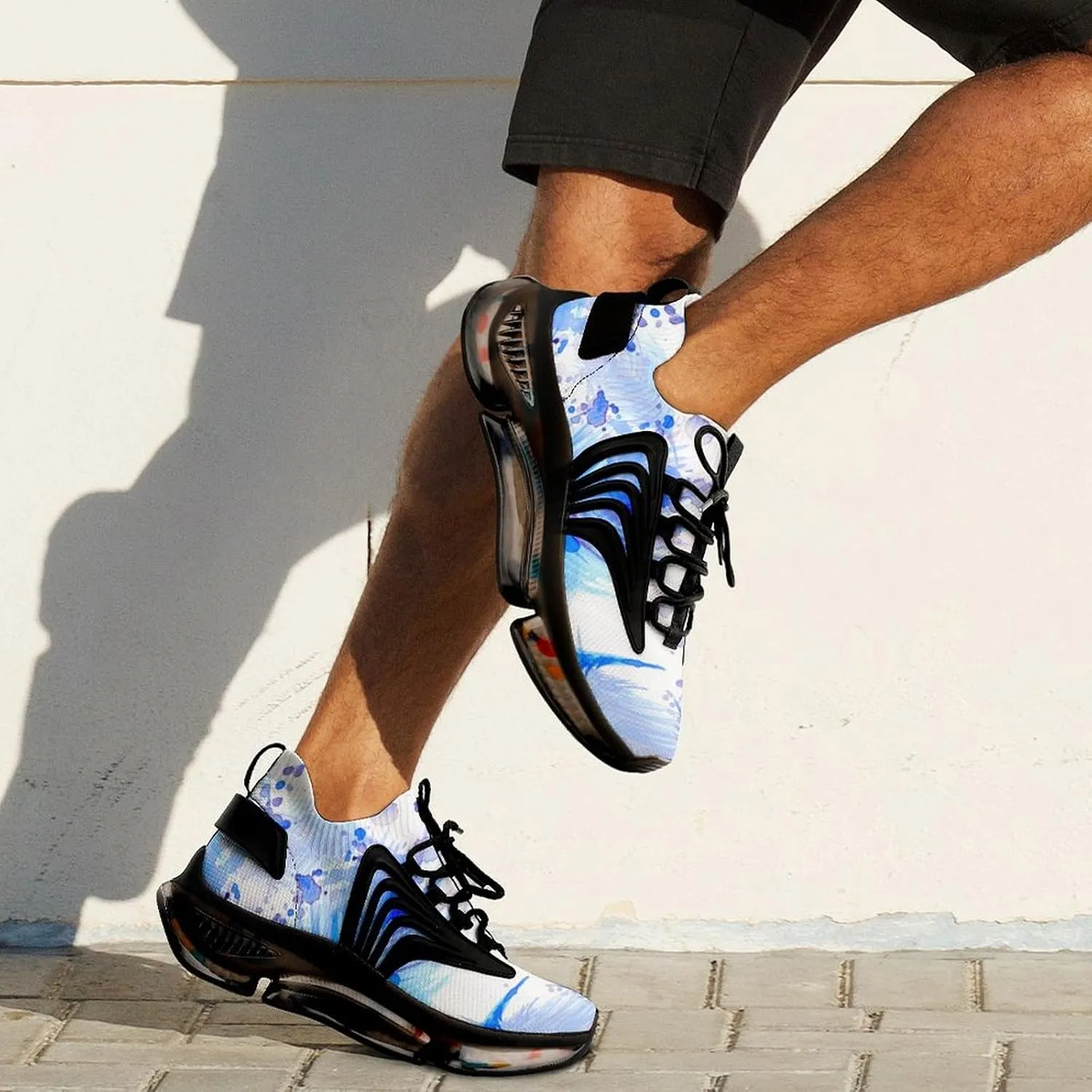 Feathers Fantastic Walking Shoes for Men Lightweight Tennis Fashion Elastic Sports Shoes Cushion Basketball Shoes