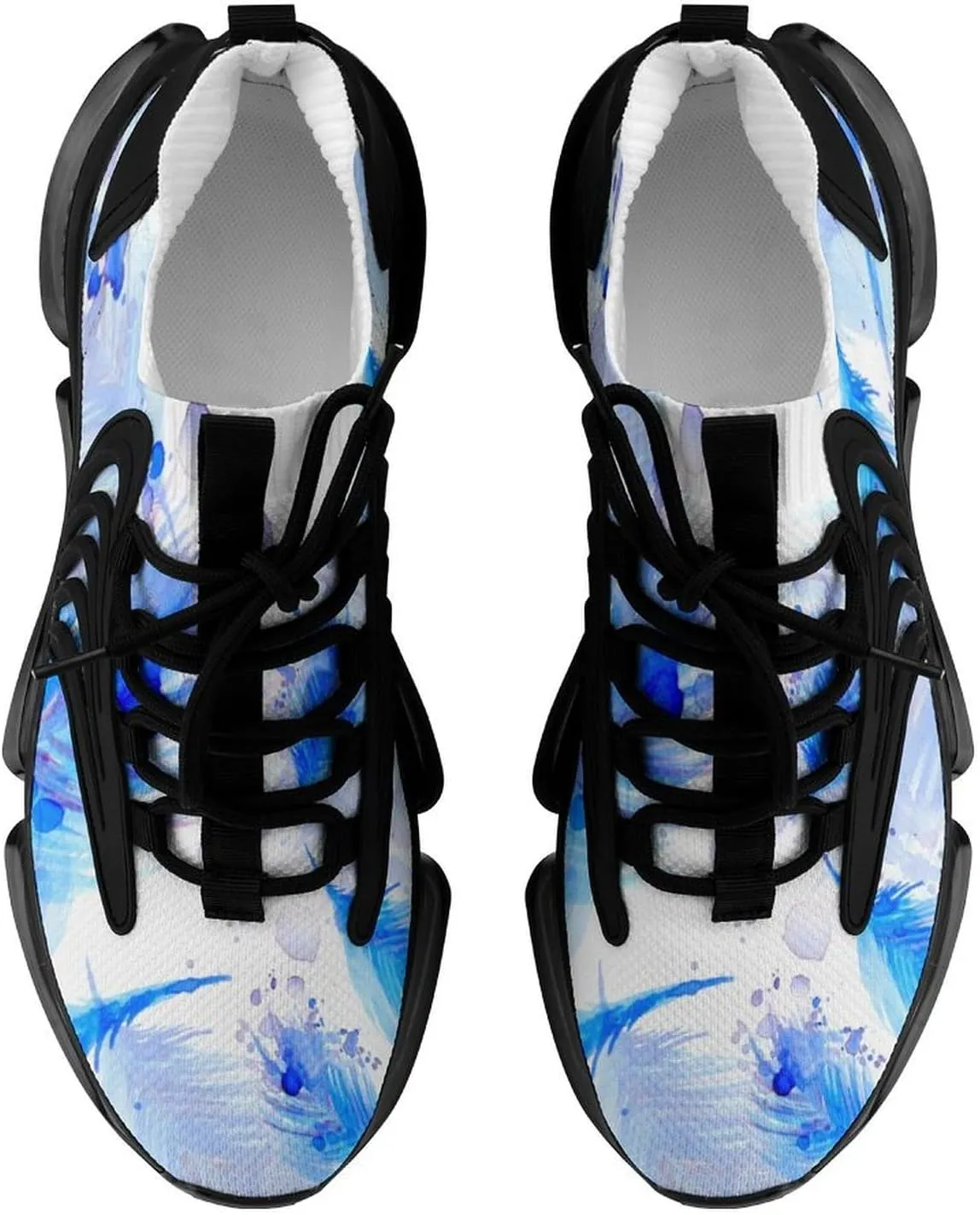 Feathers Fantastic Walking Shoes for Men Lightweight Tennis Fashion Elastic Sports Shoes Cushion Basketball Shoes