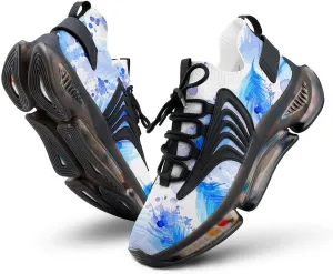 Feathers Fantastic Walking Shoes for Men Lightweight Tennis Fashion Elastic Sports Shoes Cushion Basketball Shoes