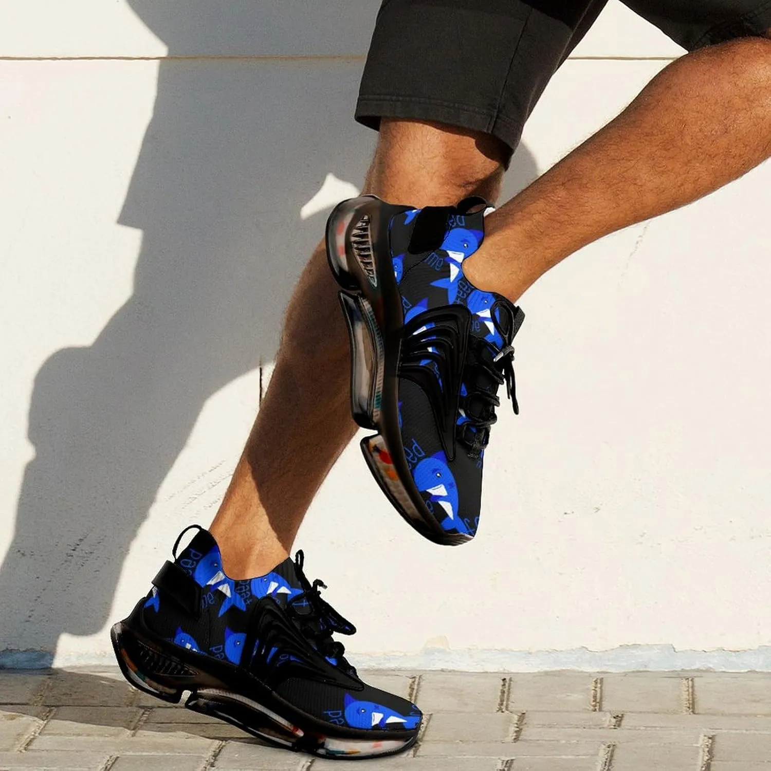 Feed Me Dolph Walking Shoes for Men Lightweight Tennis Fashion Elastic Sports Shoes Cushion Basketball Shoes