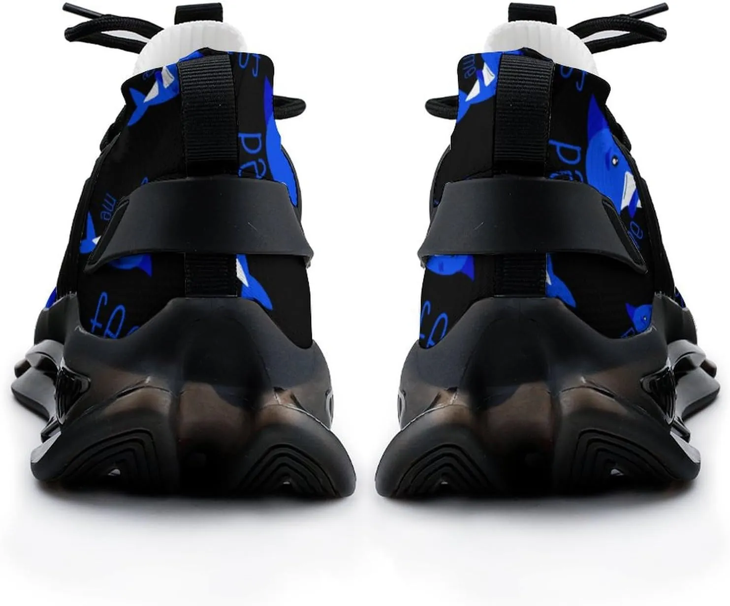 Feed Me Dolph Walking Shoes for Men Lightweight Tennis Fashion Elastic Sports Shoes Cushion Basketball Shoes
