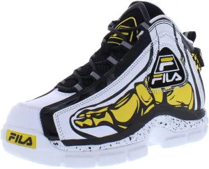 Fila Grant Hill 2 Racing Boys Shoes Size 12, Color: White/Yellow/Black