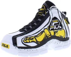 Fila Grant Hill 2 Racing Boys Shoes Size 7, Color: Black/White/Yellow
