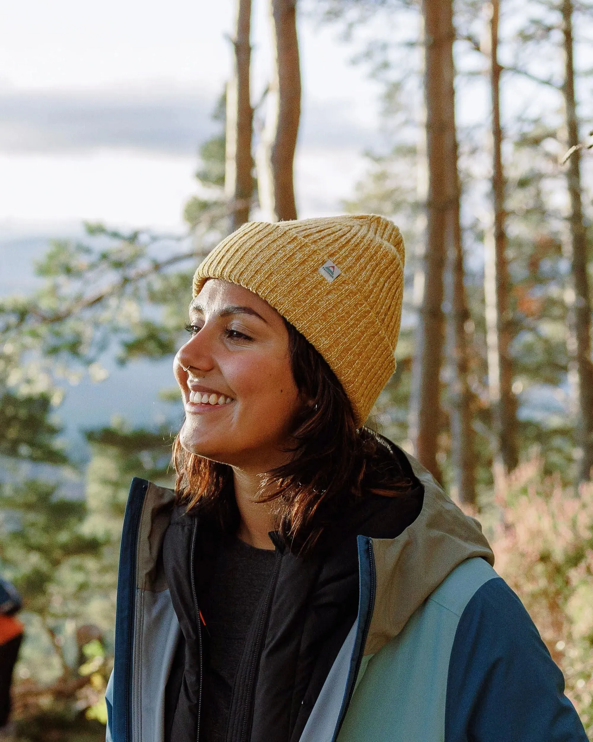 Fisherman Marl Beanie - Mustard Yellow
