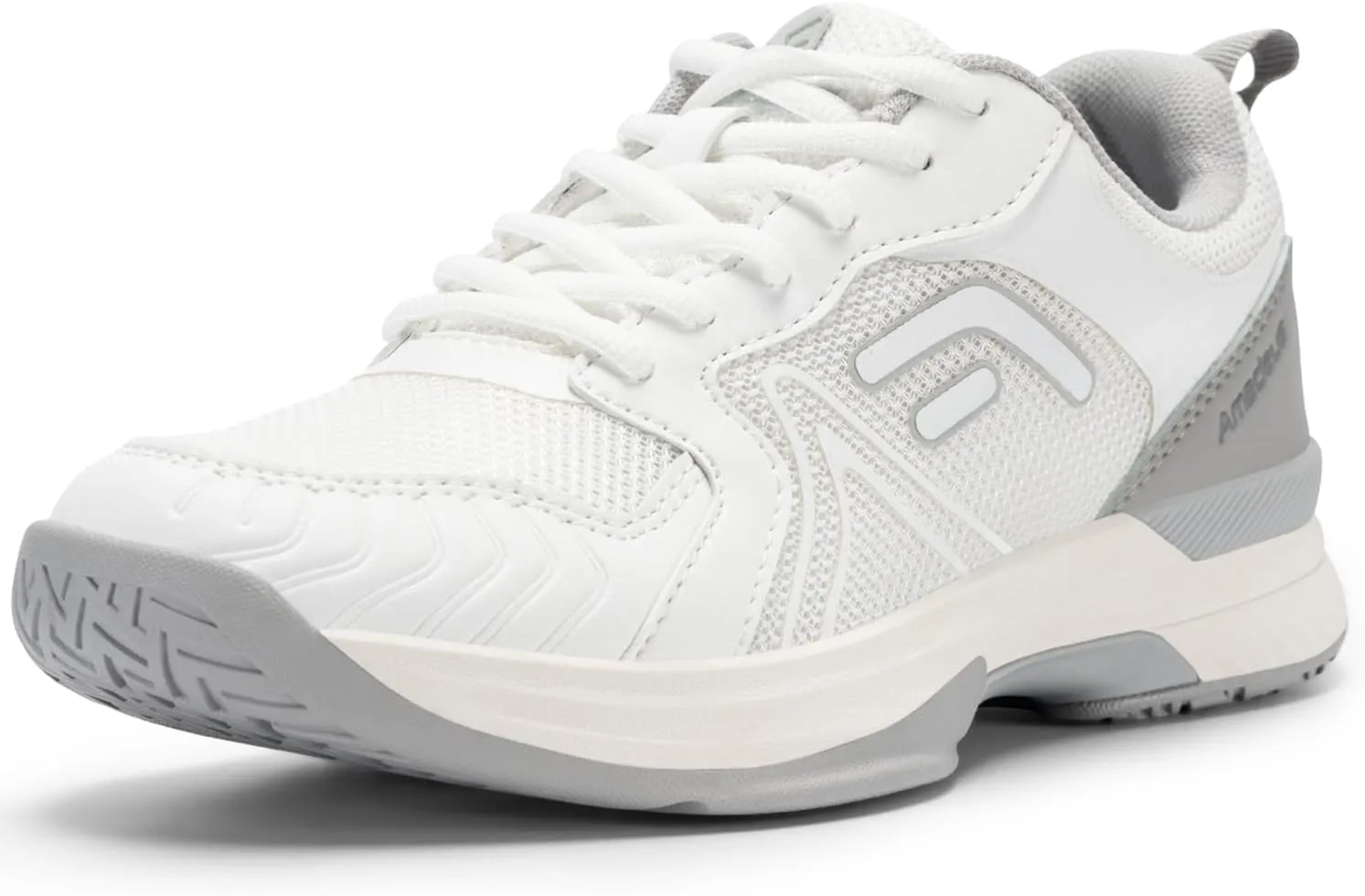 FitVille Wide Women's Pickleball Shoes Cloud-Like Lightweight Tennis Shoes with Arch Support Breathable Court Shoes for Racketball, Squash & Wide Toe Box
