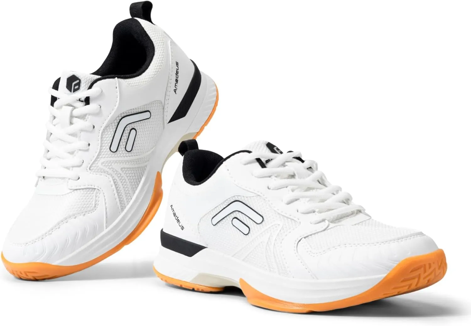 FitVille Wide Women's Pickleball Shoes Cloud-Like Lightweight Tennis Shoes with Arch Support Breathable Court Shoes for Racketball, Squash & Wide Toe Box