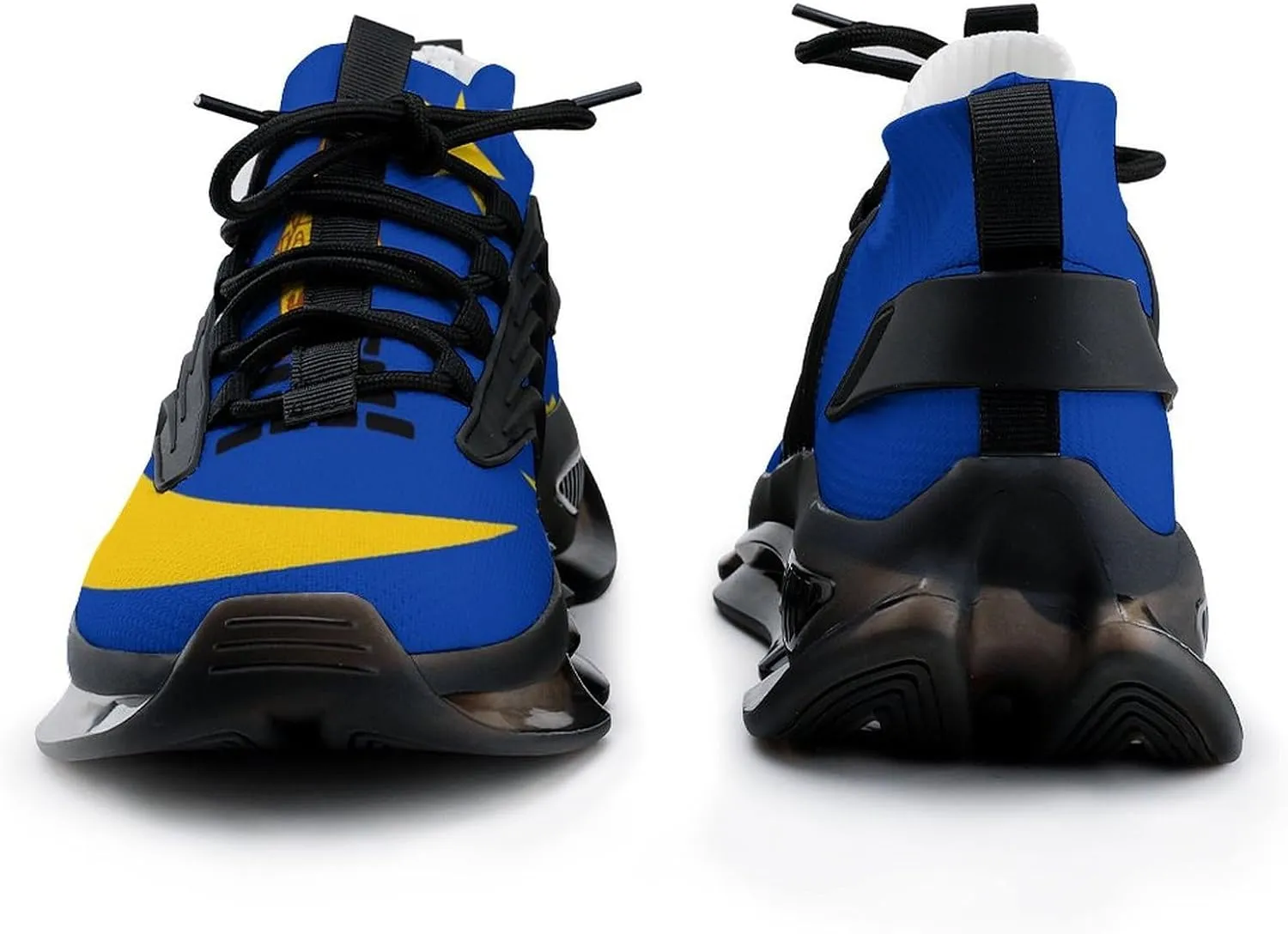 Flag of Koror State Walking Shoes for Men Lightweight Tennis Fashion Elastic Sports Shoes Cushion Basketball Shoes