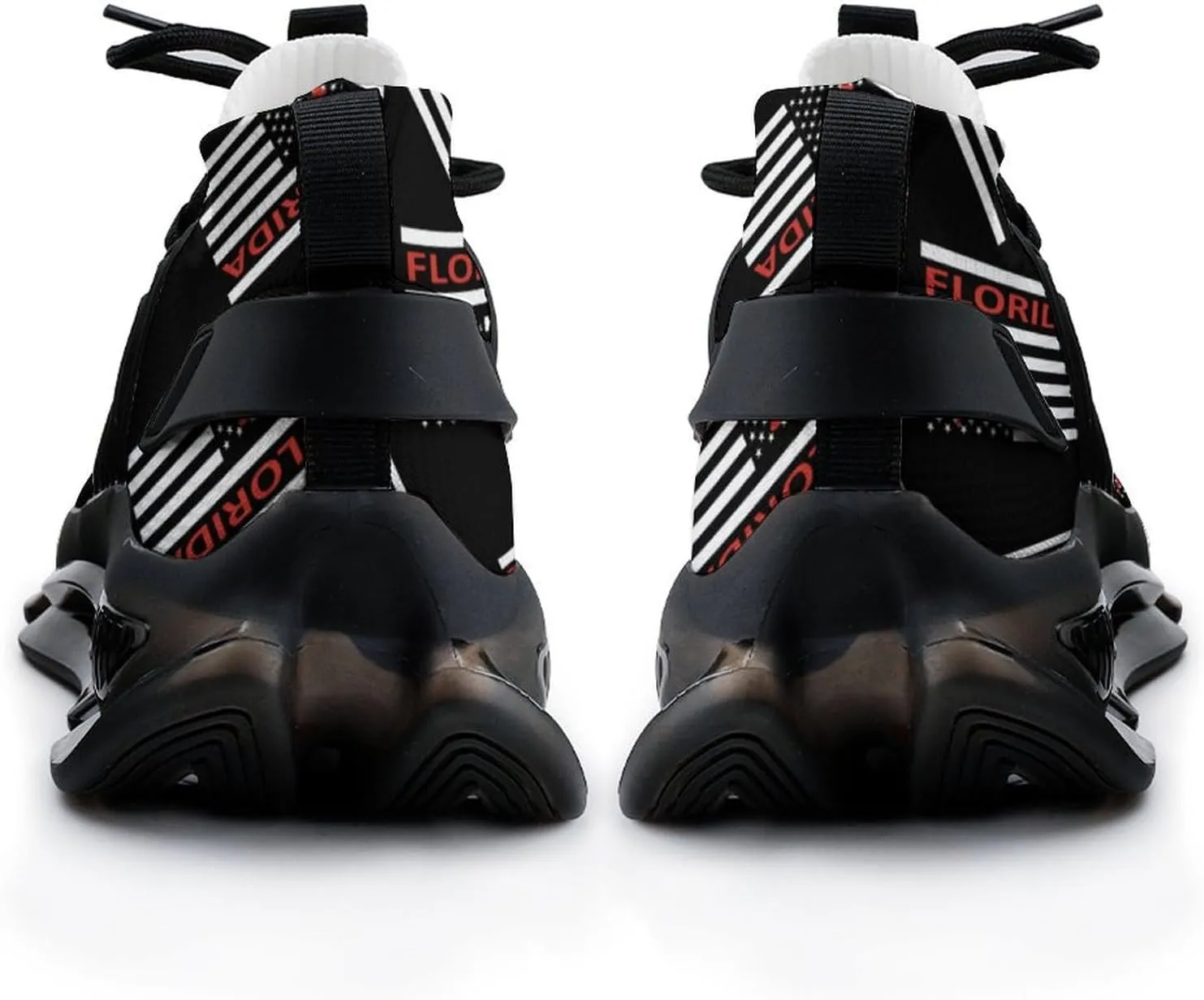 Florida State America Flag Walking Shoes for Men Lightweight Tennis Fashion Elastic Sports Shoes Cushion Basketball Shoes