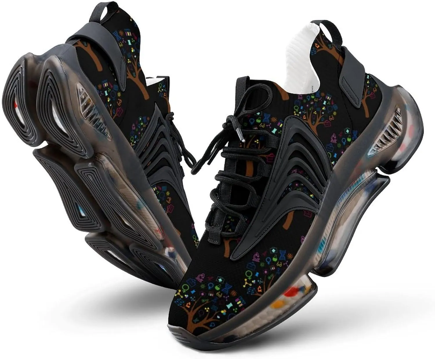 for Future Scientists Walking Shoes for Men Lightweight Tennis Fashion Elastic Sports Shoes Cushion Basketball Shoes