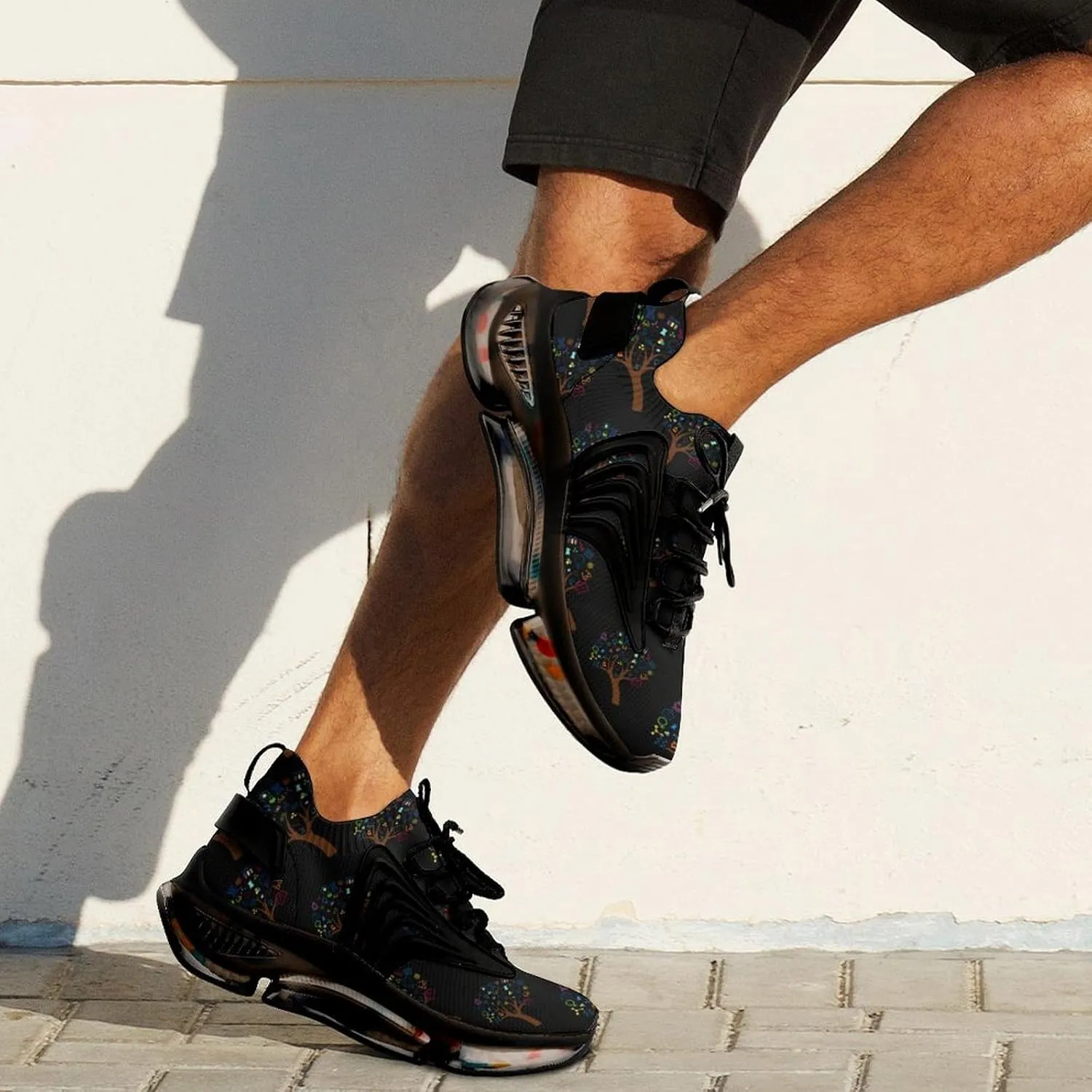 for Future Scientists Walking Shoes for Men Lightweight Tennis Fashion Elastic Sports Shoes Cushion Basketball Shoes