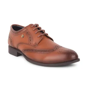Fortune Tan Formal Lacing Oxford Shoes For Men ROMANIO-1E By Liberty