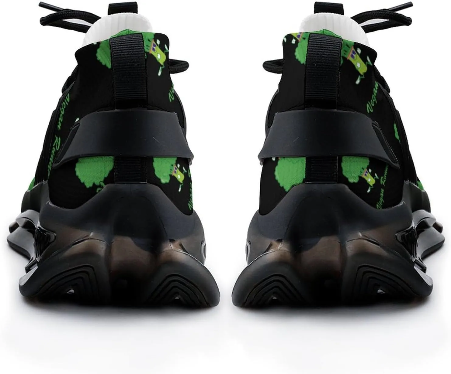 Funny Vegan Runner Walking Shoes for Men Lightweight Tennis Fashion Elastic Sports Shoes Cushion Basketball Shoes