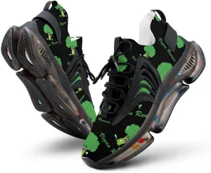 Funny Vegan Runner Walking Shoes for Men Lightweight Tennis Fashion Elastic Sports Shoes Cushion Basketball Shoes