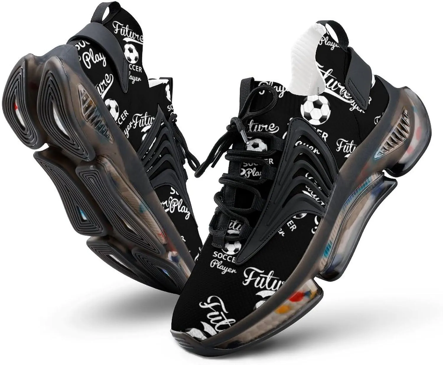 Future Soccer Player Walking Shoes for Men Lightweight Tennis Fashion Elastic Sports Shoes Cushion Basketball Shoes