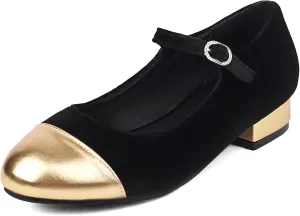 Gicoiz Mary Jane Comfort Womens Ankle Strap Low Heel Pumps