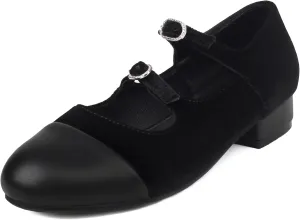 Gicoiz Mary Jane Comfort Womens Ankle Strap Low Heel Pumps
