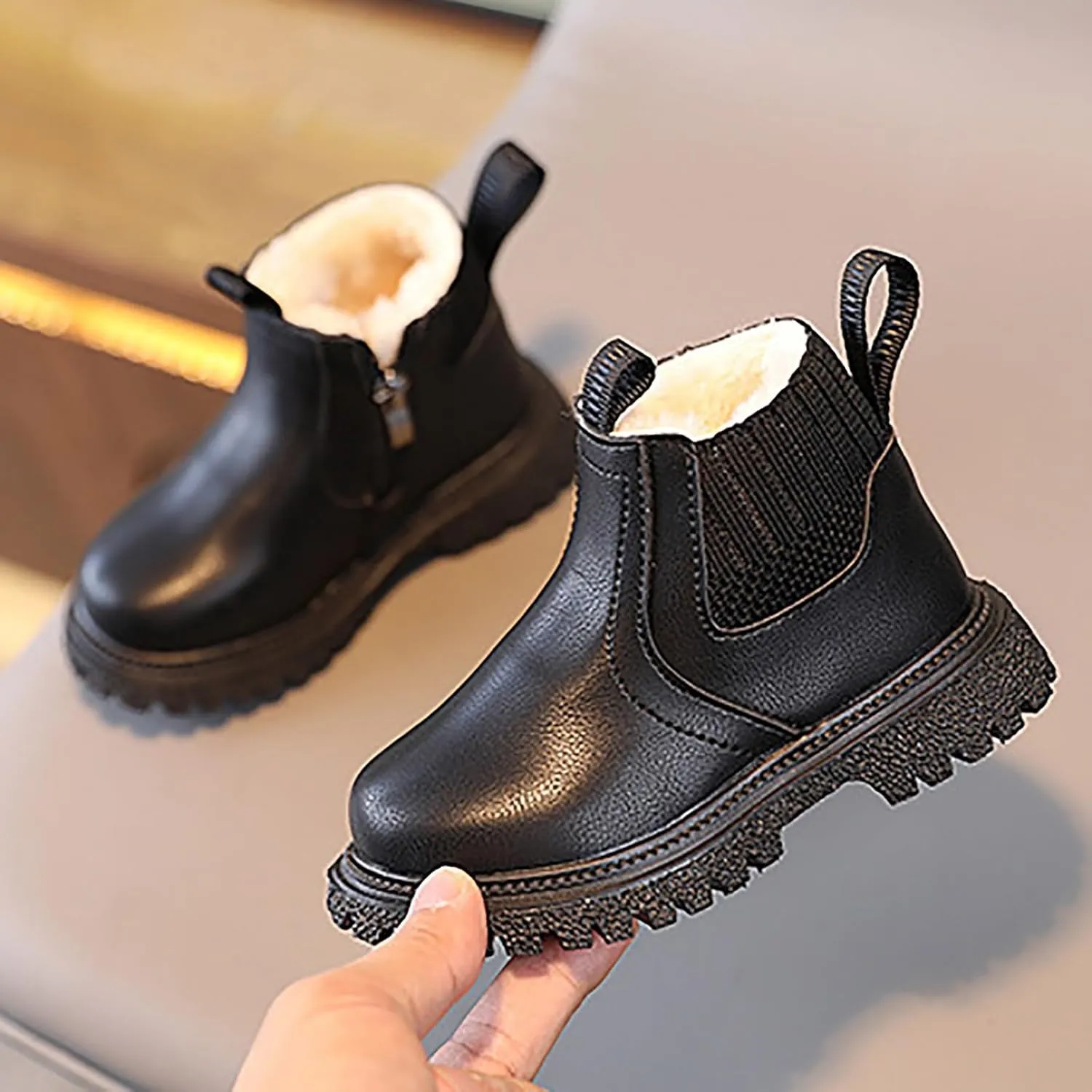 Girls and Boys Snow Fashion Ankle Boots Warm Walking Outdoor Shoes Girls Sneakers Tennis Shoes Snow Winter Boots