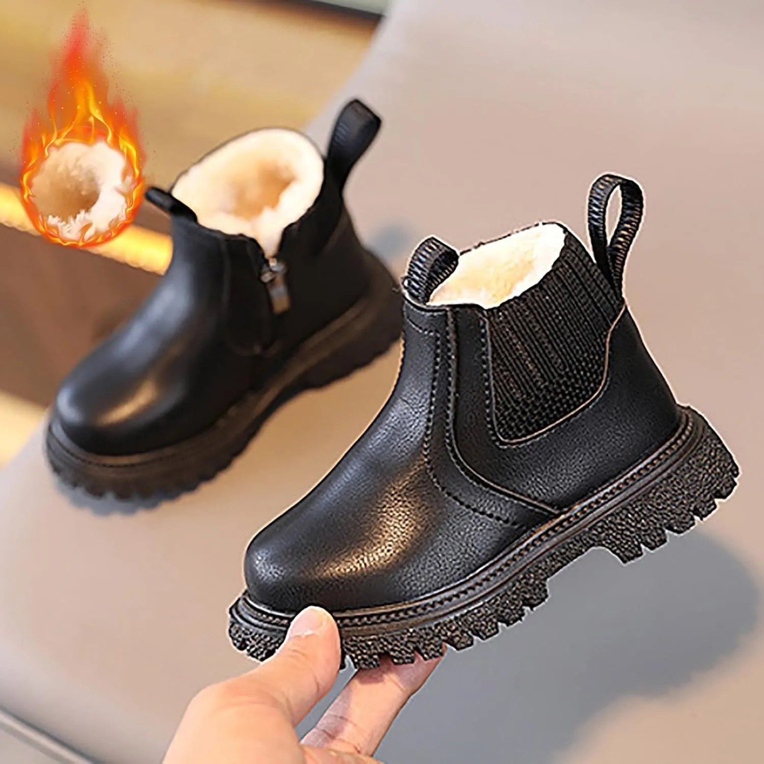 Girls and Boys Snow Fashion Ankle Boots Warm Walking Outdoor Shoes Girls Sneakers Tennis Shoes Snow Winter Boots