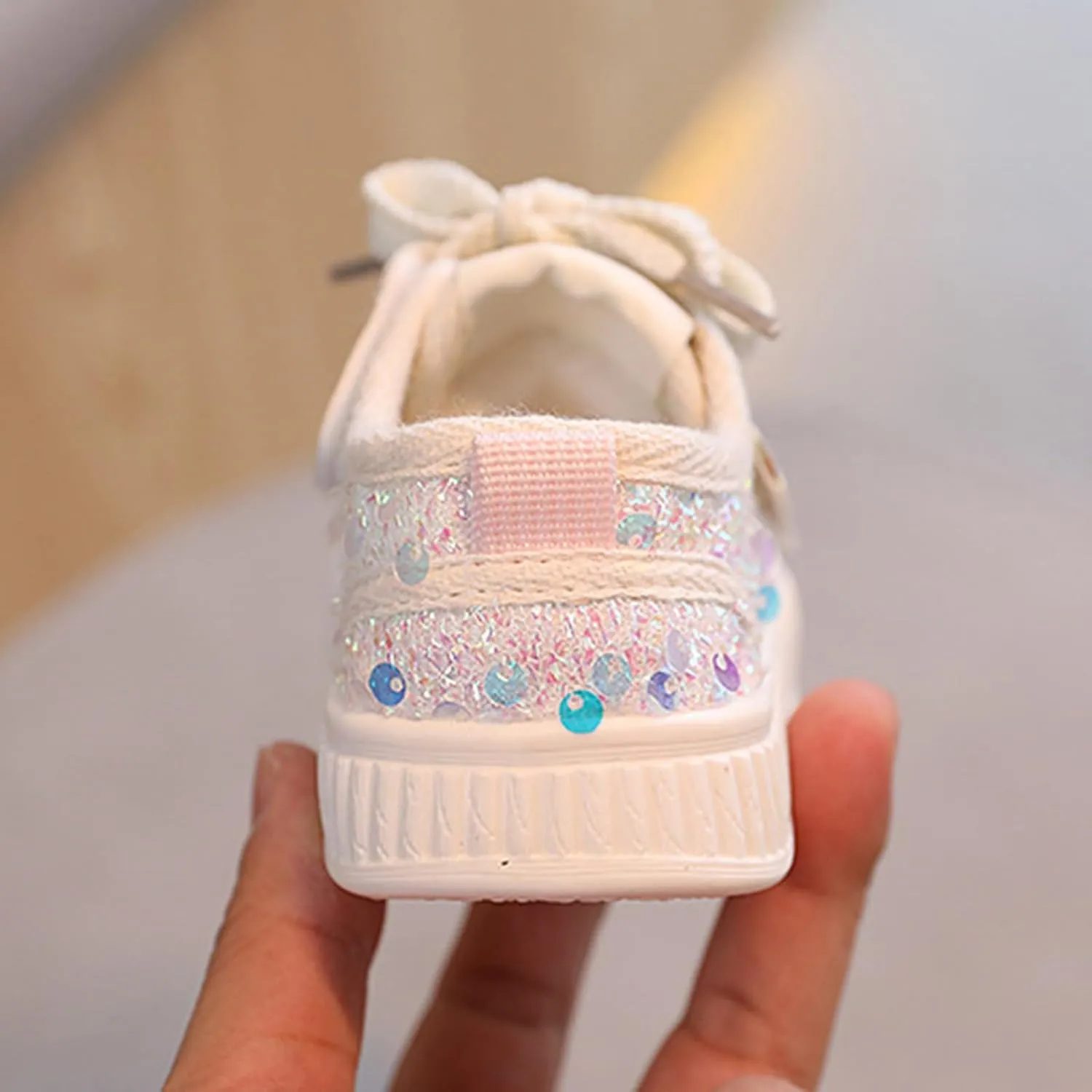 Girls Lace Sneakers Flat Non Slip Breathable Outdoor Sport Shoes Kids Ankle First Walking Shoes Fall Casual Sneakers