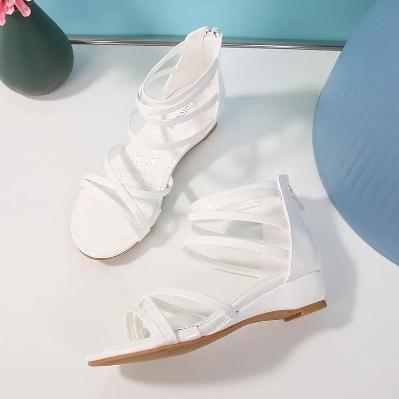 Girls Low Heel Chunky Sandals Wedding Dress Pumps Shoes