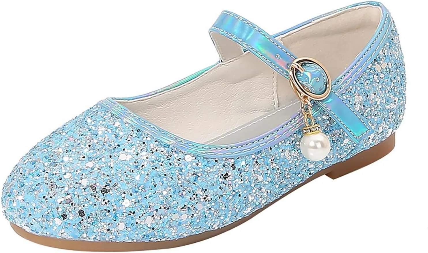 Girls Princess Dress Shoes ??ary Jane ??lats Glitter ??ow Heel Bridesmaids Wedding Birthday Part?? Footwear Shoes