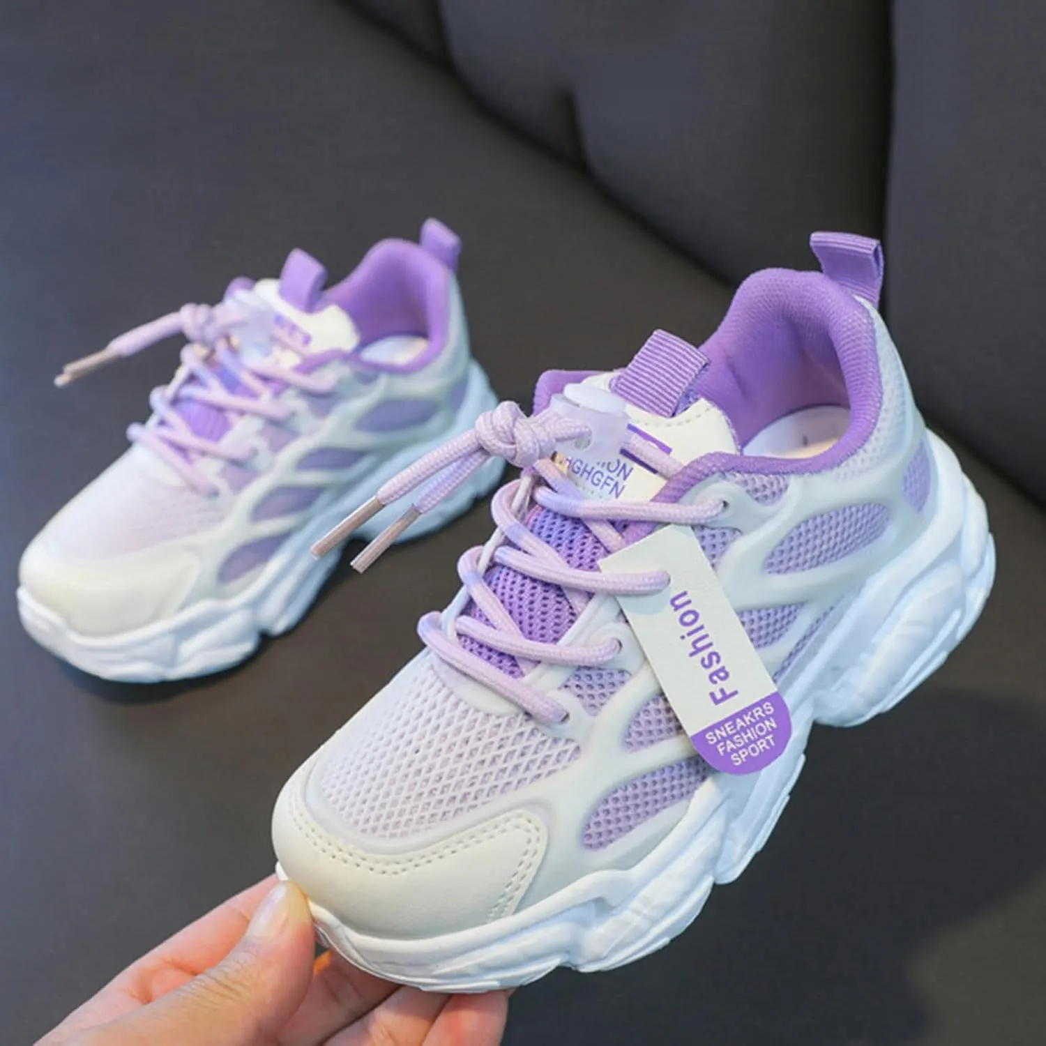 Girls Shoes Kids Girls Tennis Shoes for Running Athletic Walking Gym Sports Lightweight Breathable Jogger Sneakers